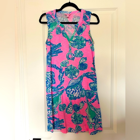 lilly pulitzer essie dress barefoot princess Lilly Pulitzer Womens Essie Top (Size S) (Pink Pout Barefoot Princess)